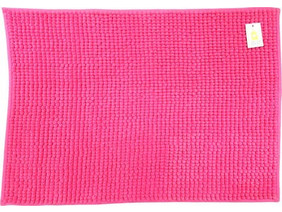 Ροζ Χαλάκι Πατάκι Μπάνιου 50x70cm Πομ Πομ Γαλλικής Ποιότητας Pink Bathmat