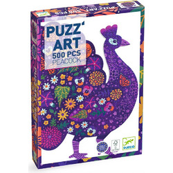 Puzzle Djeco Art Peacock 500 Κομμάτια