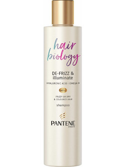 Pantene Hair Biology Defrizz & Illuminate Σαμπουάν για Φριζάρισμα για Βαμμένα Ξηρά & Ταλαιπωρημένα Μαλλιά 250ml