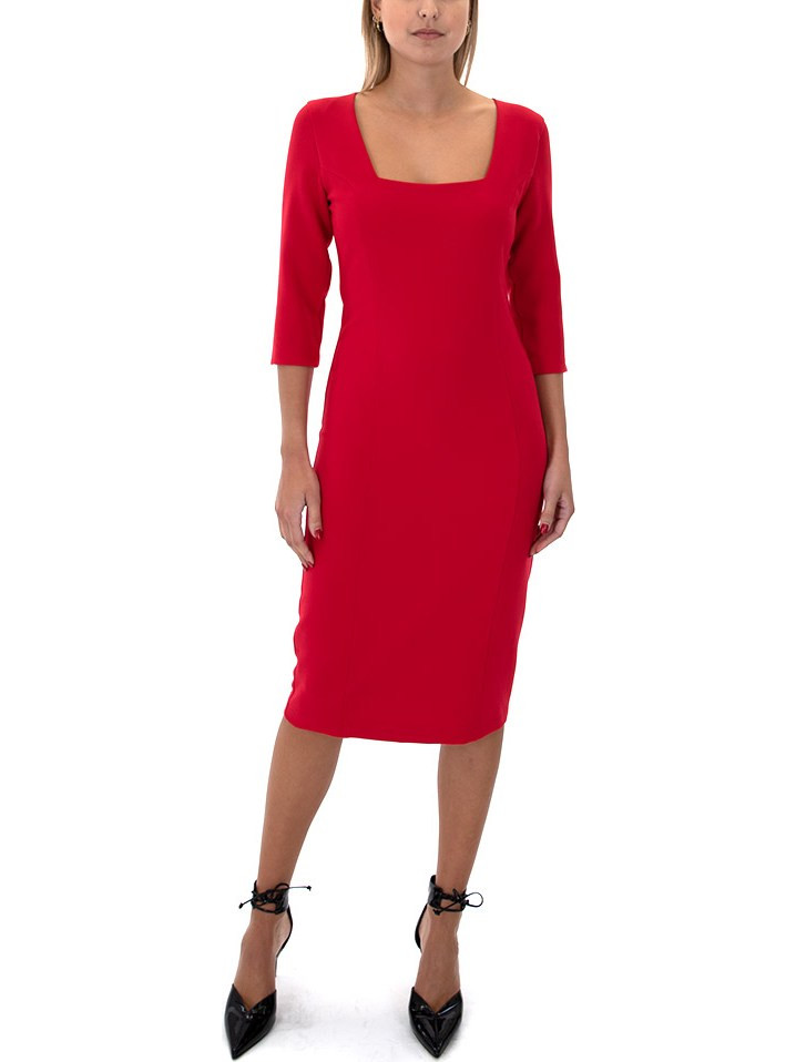 Manolo Midi Καθημερινό Φόρεμα Κόκκινο XM24060
