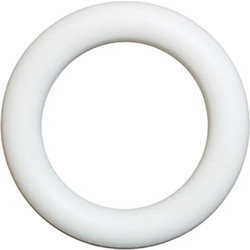 Πλαστικοί Κρίκοι για Κουρτινόξυλο 5.5cm Λευκό