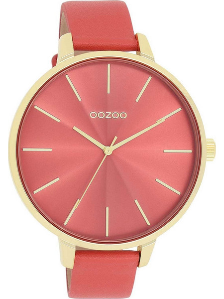 OOZOO Timepieces - C11255, Gold case with Somon Leather Strap
