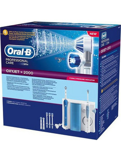 Oral-B Professional Care Oxyjet + 2000 Ηλεκτρική Οδοντόβουρτσα με Αισθητήρα Πίεσης
