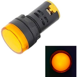 12V AD16-22D / S 22mm LED Signal Indicator Light Lamp (Yellow) (OEM)