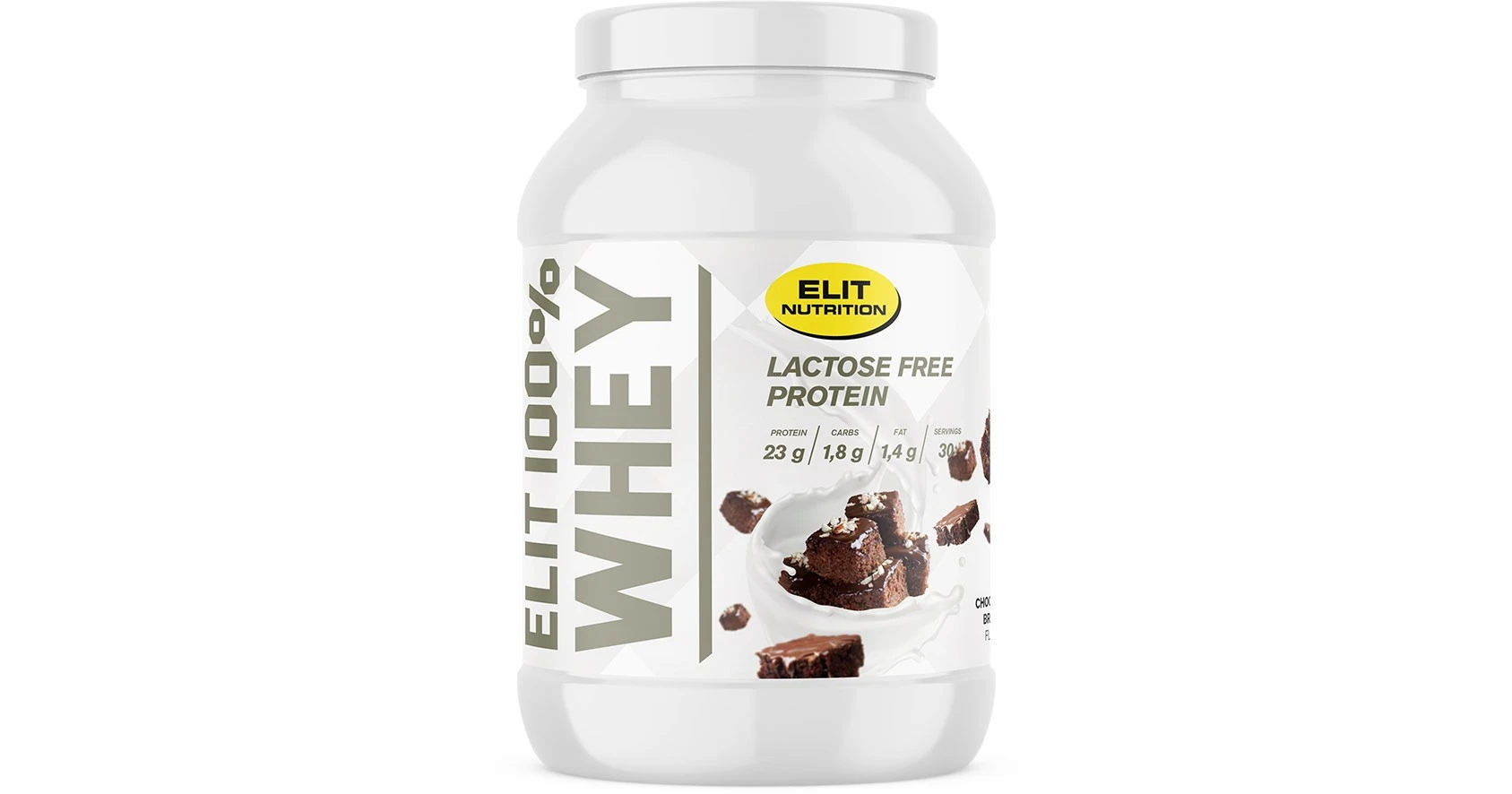 Elit Nutrition 100 Whey Lactose Free Chocolate Brownie Πρωτεΐνη Ορού