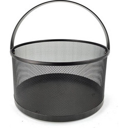 Portable Wrought Iron Kitchen Sundries Storage Basket Fruit And Vegetable Drain Basket, Specification: Large (OEM)
