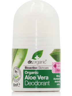 Dr. Organic Aloe Vera Φυσικό Αποσμητικό Roll On Χωρίς Αλουμίνιο 50ml