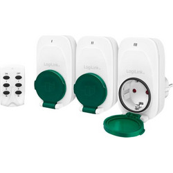 Outdoor Smart Socket Set with Remote Control Logilink EC0008 3 pack - LOGILINK