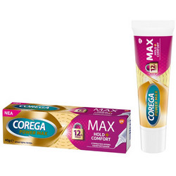 Corega Max Hold & Comfort Στερεωτική Κρέμα Τεχνητής Οδοντοστοιχίας 40gr