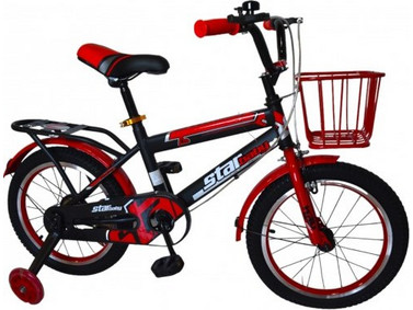 Starbaby Παιδικό Ποδήλατο Πόλης 18" Μαύρο Κόκκινο