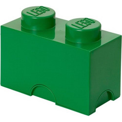 Lego Παιδικό Κουτί Αποθήκευσης από Πλαστικό 2-Stud Πράσινο 25x12x18cm 40021734