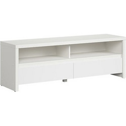 Furniture1 Έπιπλο Τηλεόρασης Ξύλινο Λευκό Μ143.5xΠ40.5xΥ48.5cm Boston E127 236609