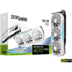 Zotac GeForce RTX 4070 Ti Super 16GB GDDR6X Trinity OC White Κάρτα Γραφικών