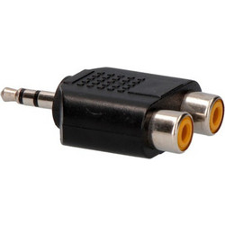 Adapter 2 x rca female to jack 3.mm male stereo OEM