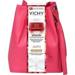 Vichy Liftactiv Collagen Specialist Cream 50ml + Capital Soleil UV-Age Daily SPF50+ 15ml + Red Bag