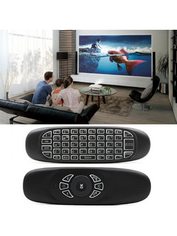 C120 Back-light Air Mouse 2.4GHz Wireless Keyboard 3D Gyroscope Sense Android Remote Controller for PC, Android TV Box / Smart TV, Game Devices (OEM)