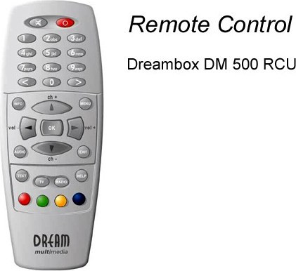 Τηλεχειριστήριο Τηλεόρασης Dreambox 500S TC