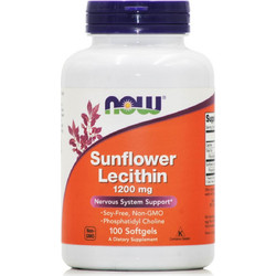 Now Foods Sunflower Lecithin 1200mg 100 Μαλακές Κάψουλες