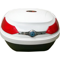 Βαλίτσα Μηχανής TEC 51lt - Λευκή με κόκκινα κρύσταλλα