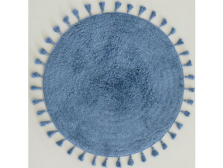 Πατάκι Μπάνιου Φ90 Nima Fuzzy Denim Blue