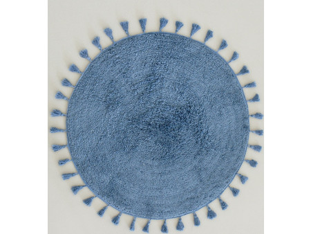 Πατάκι Μπάνιου (Φ90) Nima Fuzzy Denim Blue Φ90
