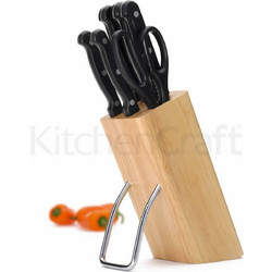 Kitchencraft Μαχαίρια Σετ 6Τμχ Με Ξύλινη Βάση