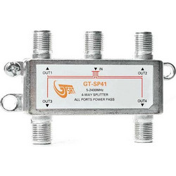 GT-SP41 Splitter 4 x 1 5-2400Mhz ports power pass