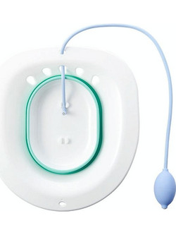 Foldable Bidet Squat-free Maternity Bathtub After Anal Surgery Care Basin With Flusher(Green) (OEM)