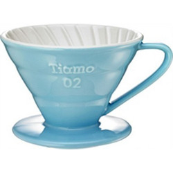 Tiamo Κεραμικό Dripper V02 Γαλάζιο