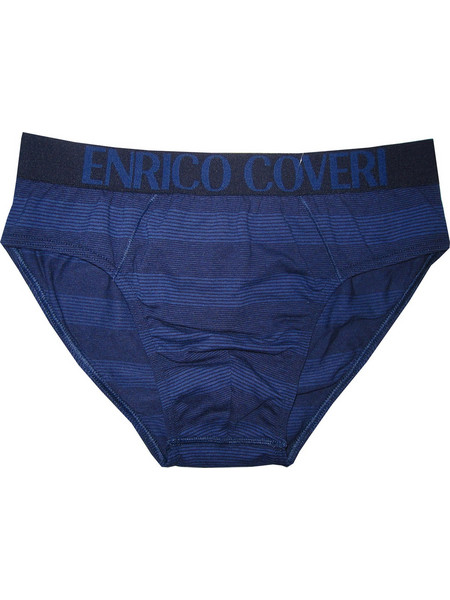 Enrico Coveri μπλε-κοβάλτιο ριγέ σλιπ ES1624