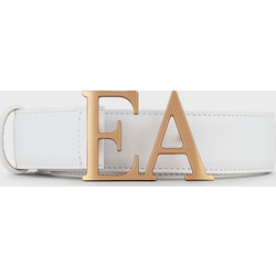 LEATHER BELT WITH EA BUCKLE
