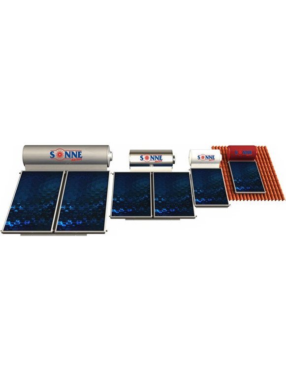 Sonne SG160 Ηλιακός Θερμοσίφωνας 160lt 3.4m² Glass Phaethon Τριπλής Ενέργειας
