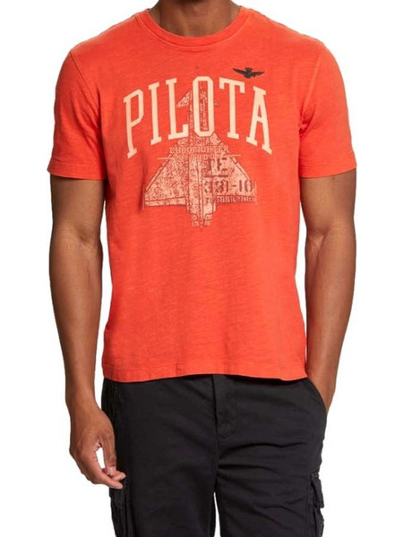 ...-57450 T-shirt με στάμπα Pilota Typhoon Πορτοκαλί
