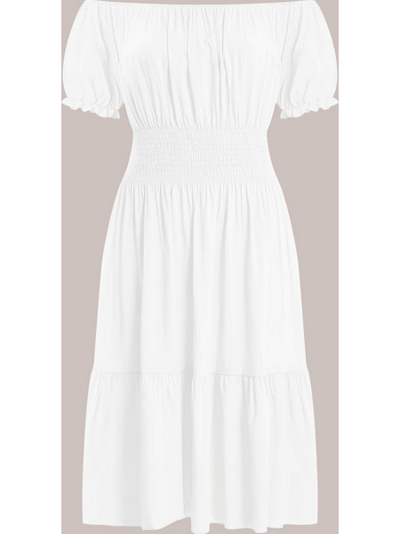 Celestino Καλοκαιρινό Καθημερινό Φόρεμα Λευκό SL1794.8308