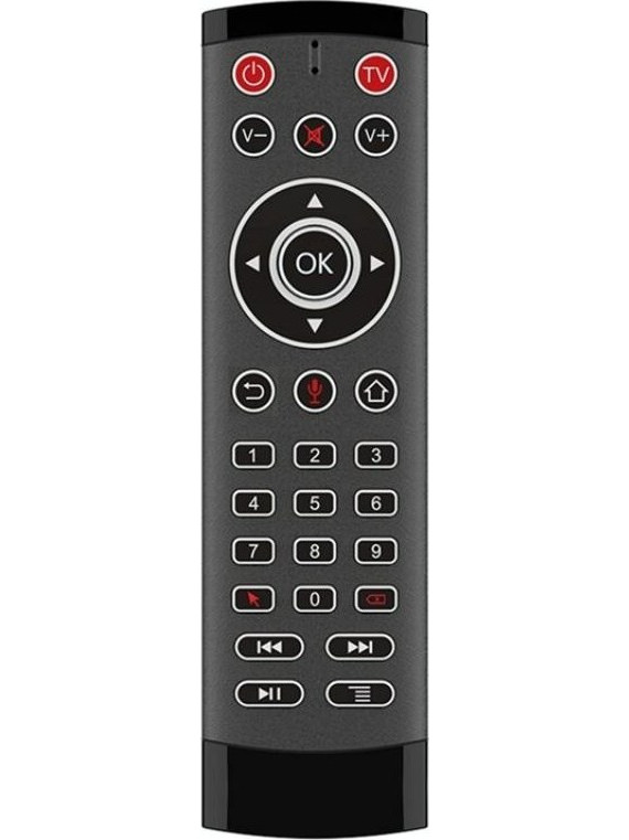 T1-PRO-TV With Microphone Android TV Box 2-Key IR Function Air Mouse Smart Remote Control (OEM)