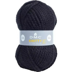 Νήμα για Πλέξιμο Knitty 10 της D.M.C. col Μαύρο 965 Σύνθεση: 100% Aκρυλικό, Βάρος: 100gr, Μέτρα: 82 1τεμ
