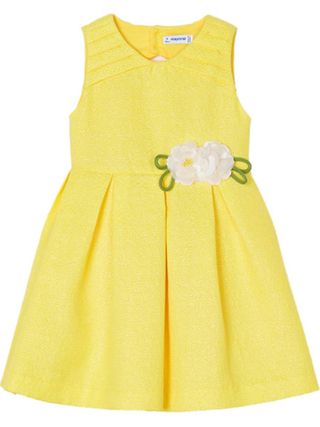 Mayoral Παιδικό Φόρεμα Κίτρινο 23-03914-075