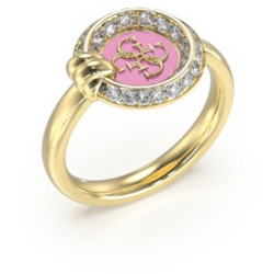 Guess Γυναικείο Δαχτυλίδι από Ατσάλι Χρυσό με Ζιργκόν UBR04055JWYGPK