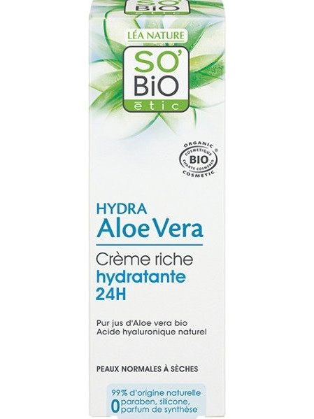 So' Bio Etic Hydra Aloe Vera 24h Rich Hydrating Cream 50ml