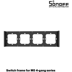 GloboStar(R) 80086 SONOFF SwitchMan M5-80 Wall Frame 4 Way - L29.9 X W8.6 X H1.48CM