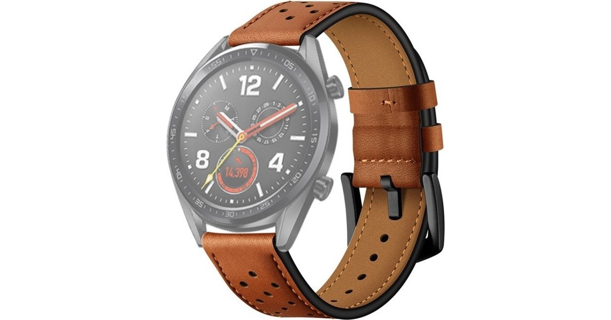 Tech Protect Λουράκι Δερμάτινο Brown Huawei Watch GT GT2 46mm