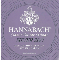 Hannabach 900 MHT Silver 200 ProfiPack Basses Χορδές Κλασικής Κιθάρας Σετ