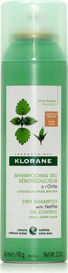 Ξηρό Σαμπουάν, Conditioner Klorane Shampooing Sec a L' Ortie Oily Dark Hair Dry Shampoo 150ml