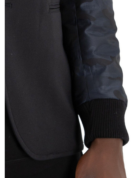 STEFAN Ανδρικό μαύρο μεσάτο σακάκι 1011