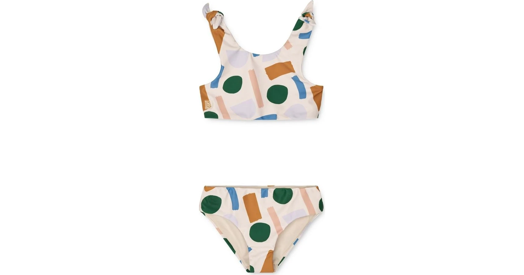 Liewood Paint Παιδικό Μαγιό Bikini Set για Κορίτσι Μπεζ Stroke Sandy