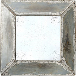 Αντικέ καθρέπτης τοίχου τετράγωνος κρακελέ 81x8x81 εκ