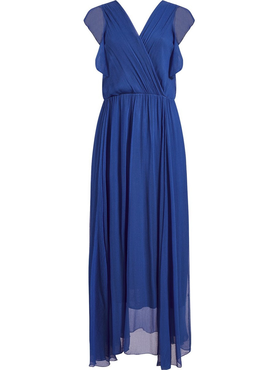 Celestino Maxi Καλοκαιρινό Βραδινό Φόρεμα Κρουαζέ Royal Blue WQ7883.8129