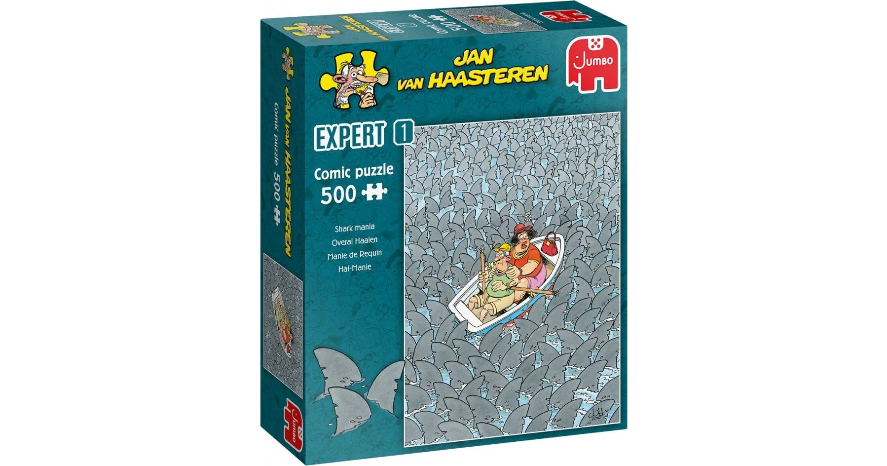 Puzzle Jumbo Jan Van Haasteren Shark Mania 500 Κομμάτια BestPrice gr