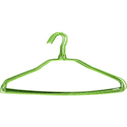 Κρεμάστρα ρούχων μεταλλική τεμ. 1 με επένδυση PVC χρ. πράσινο - KESKOR 515201-2