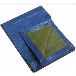 KRAUSMANN 65GB Μουσαμάς με Κρίκους 2 x 3m 65gr/τμ Πράσινο-Μπλε